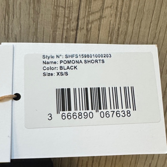 The Frankie Shop High Waist Black Women's Shorts - Picture 5 of 5